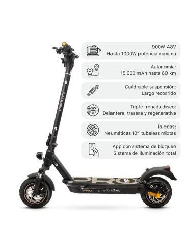 Patinete eléctrico smartGyro K2 PRO Black Certificado